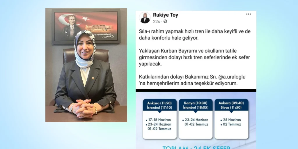 Yüksek hızlı trende bayram öncesi ek sefer müjdesi