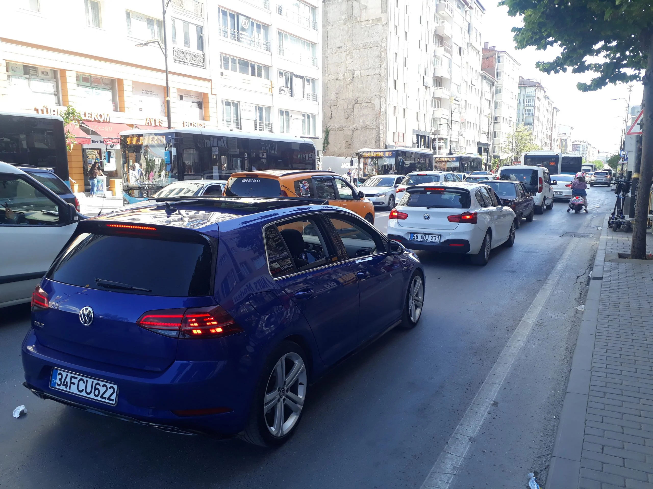 Bayram bitti trafik yoğunluğu bitmedi