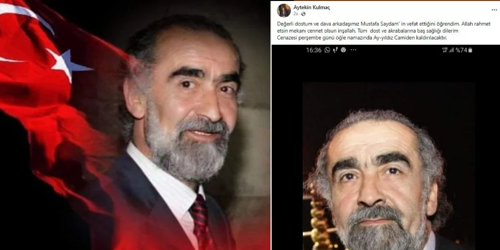 Yazıcıoğlunun yol arkadaşı Mustafa Saydam vefat etti
