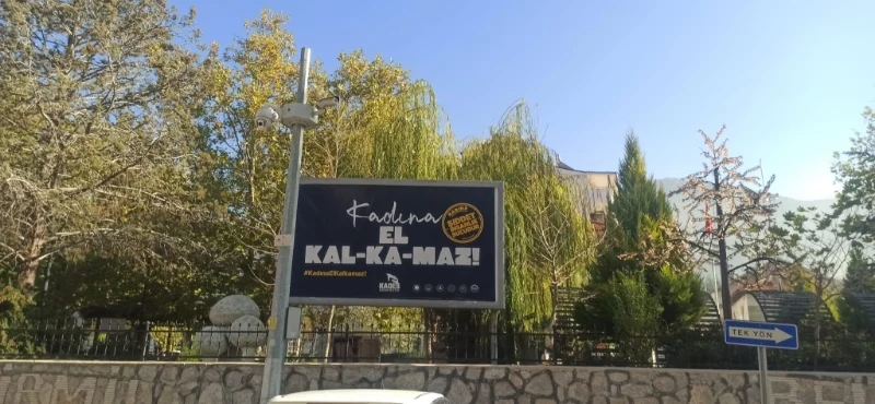 Altınyayla belediyesinden anlamlı afiş…