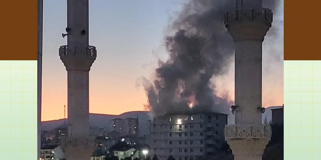 SGK binasında çıkan yangın paniğe neden oldu