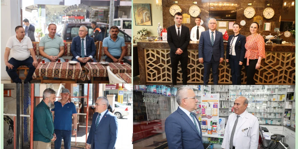 Vali Şimşek esnafların derdine ortak olmaya devam ediyor