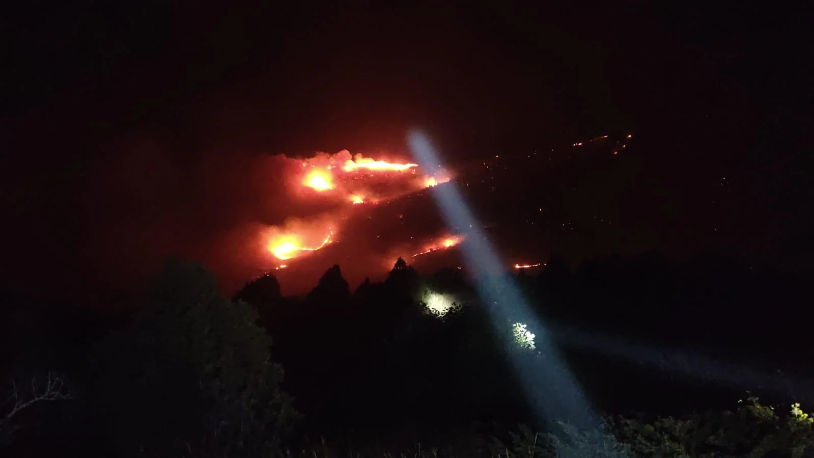 Yıldızdağı civarında çıkan yangın paniğe neden oldu