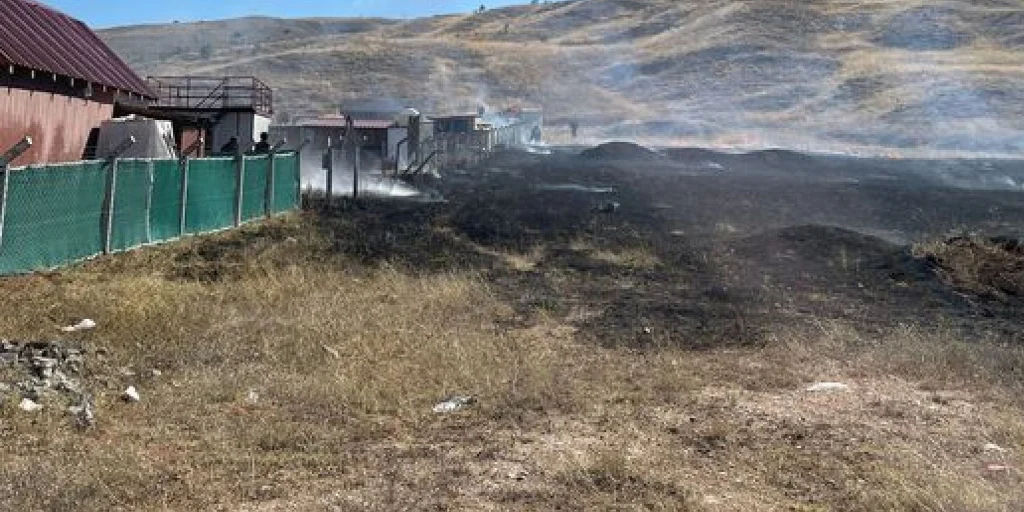 Karşıyaka’da çıkan yangın paniğe neden oldu