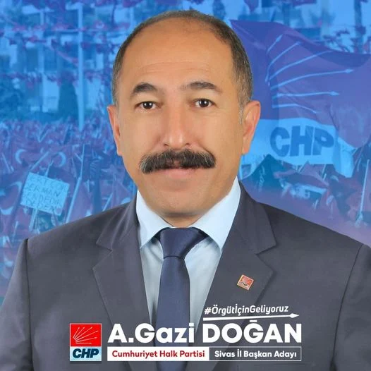 CHP’nin yeni Sivas il başkanı A.Gazi Doğan oldu