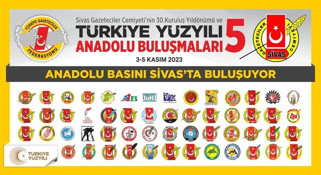 Cumhuriyetimizin 100. Yılında 100 gazeteci Sivas’ta toplanacak