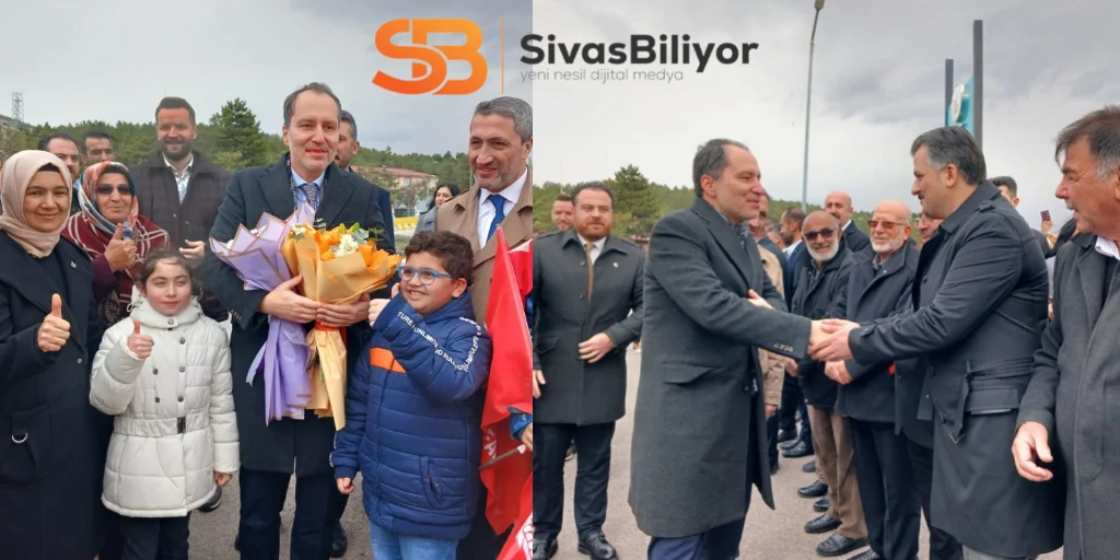 Fatih Erbakan Sivas’ta yoğun ilgi ile karşılandı