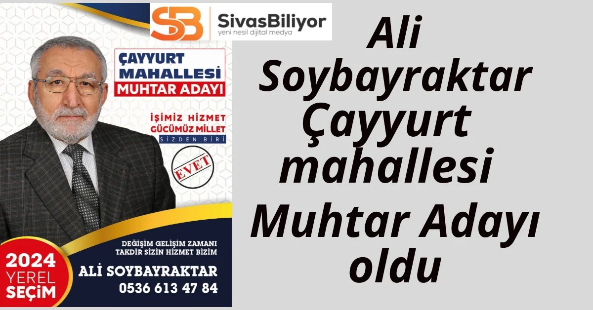 Ali Soybayraktar, Çayyurt için kolları sıvadı