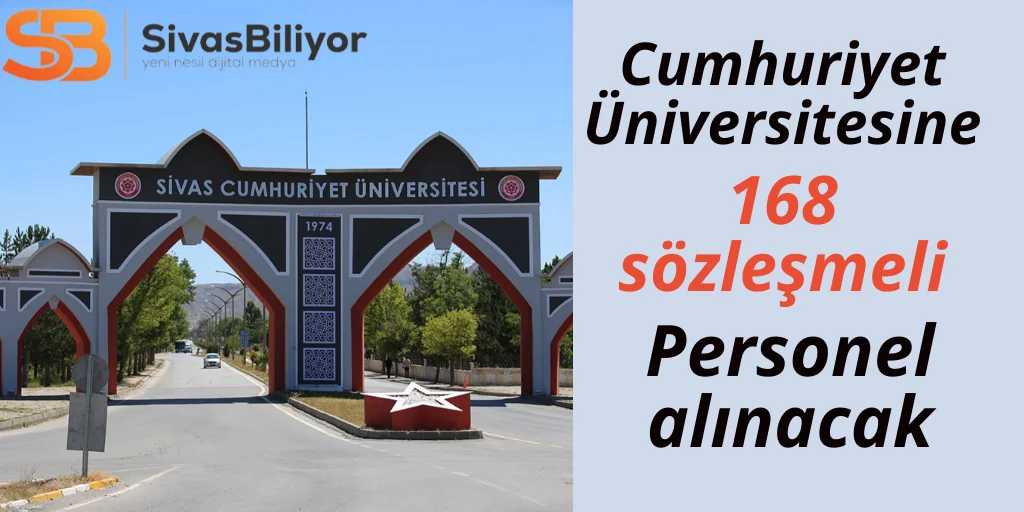 Cumhuriyet Üniversitesine 168 kişi alınacak