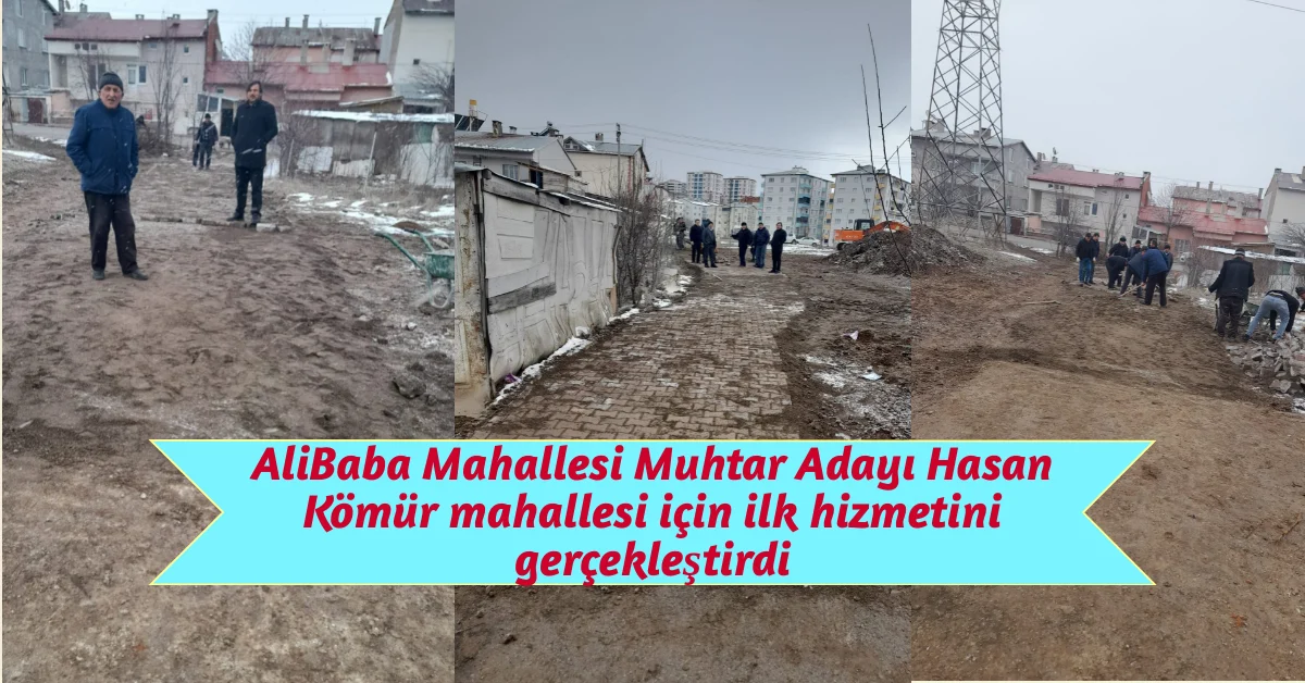 Muhtar Adayından örnek hizmet