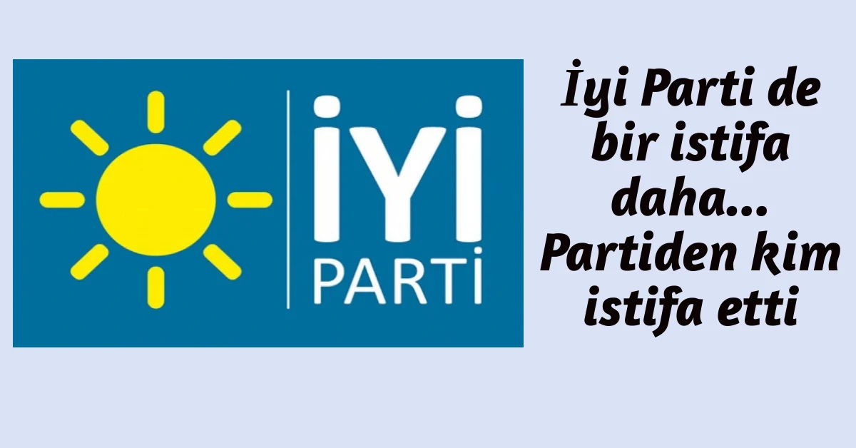 İyi Partide bir istifa daha…