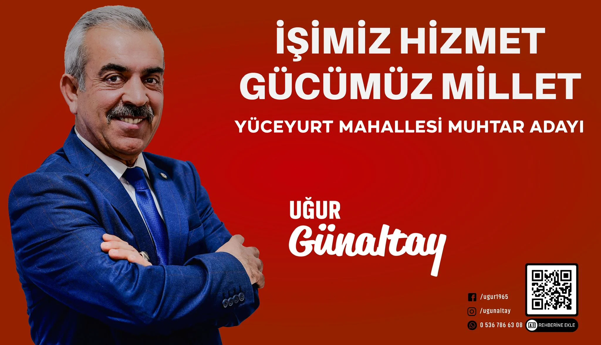 Yüceyurt mahallesinin güçlü muhtar adayı Uğur GÜNALTAY…
