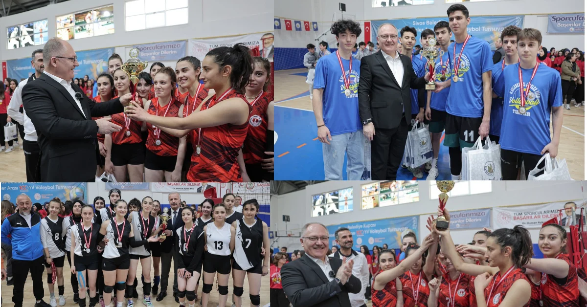 Liseler arası 100. Yıl voleybol turnuvası sona erdi…
