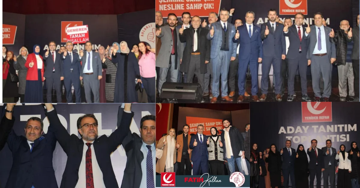 Yeniden refah Partisinin belediye ve il genel meclisi adayları belli oldu