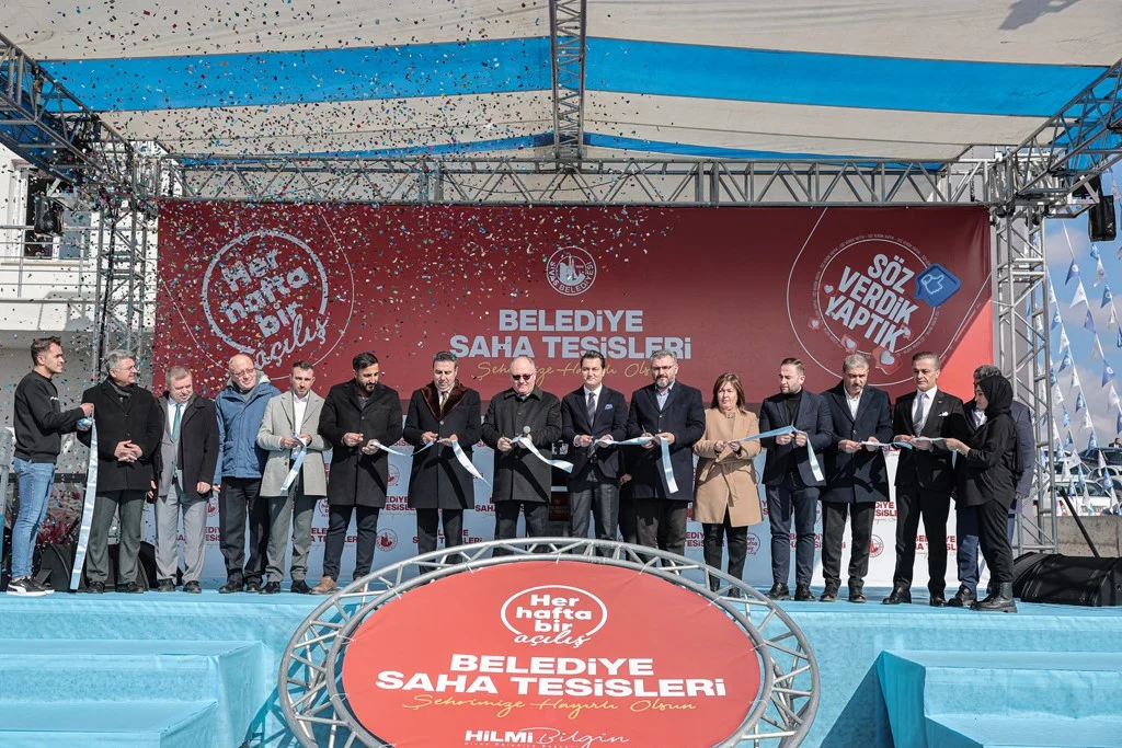 Yeni saha tesisleri hizmete açıldı …