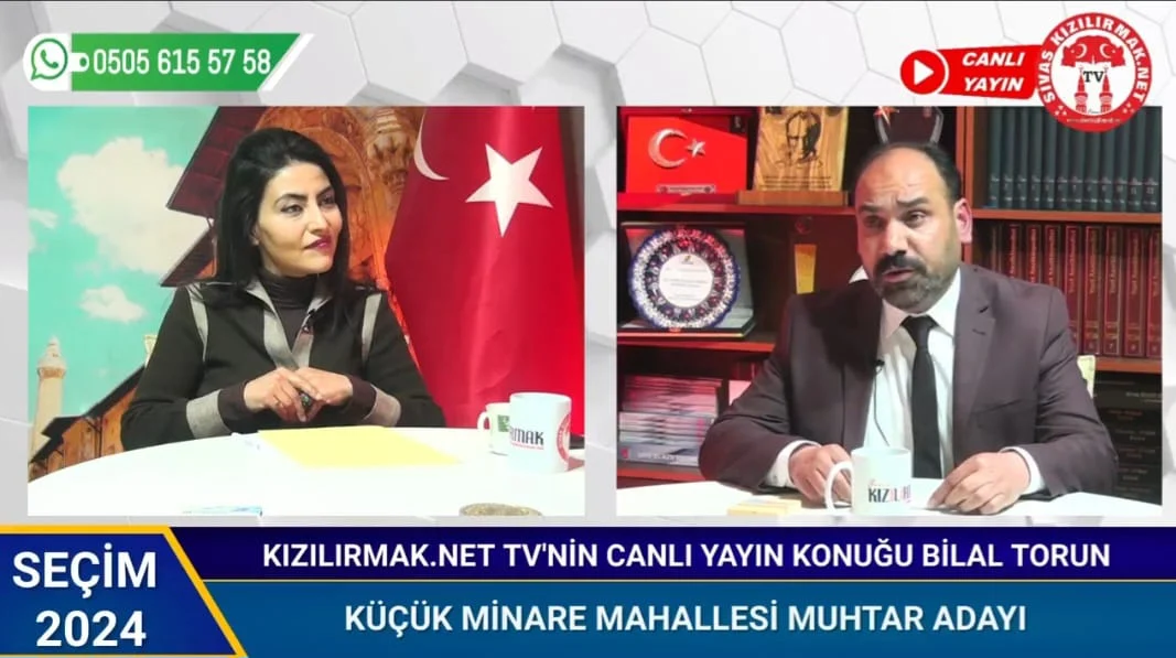 Muhtar Adayı Torun, seçim çalışmalarını Kızılırmak TV’ye değerlendirdi