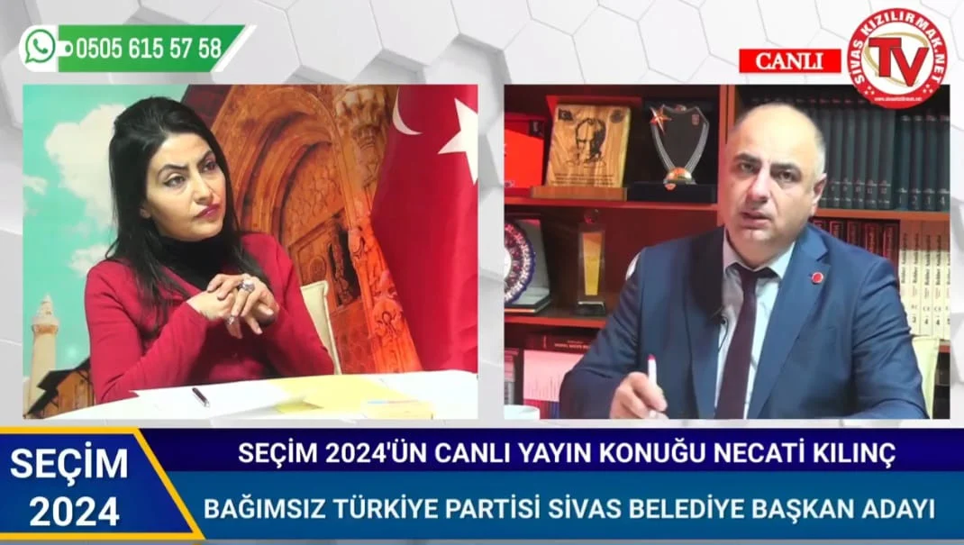BTP Belediye Başkan Adayı Kılınç Kızılırmak TV’ye konuk oldu