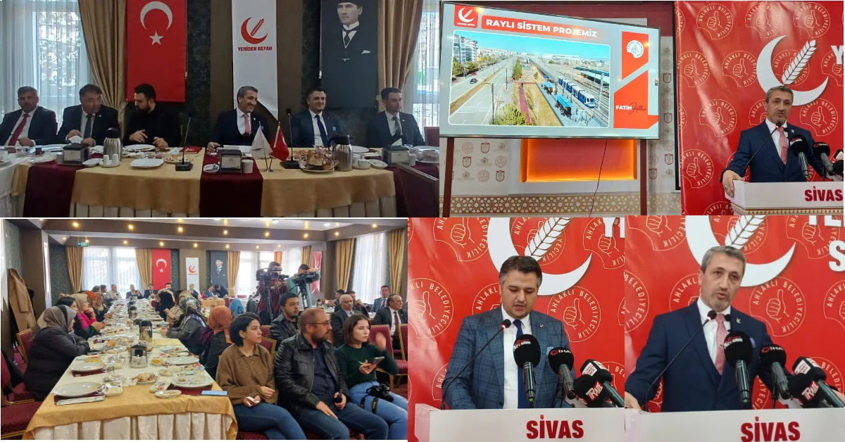 Yeniden Refah Partisi Sivas Belediye Başkan Adayı Fatih Kalkan Vizyon Projelerini Paylaştı