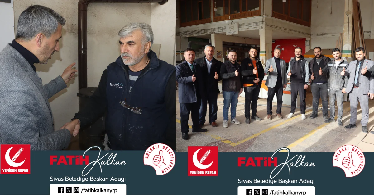 Kalkan, Sanayi esnafı ile birlikte iftar yaptı