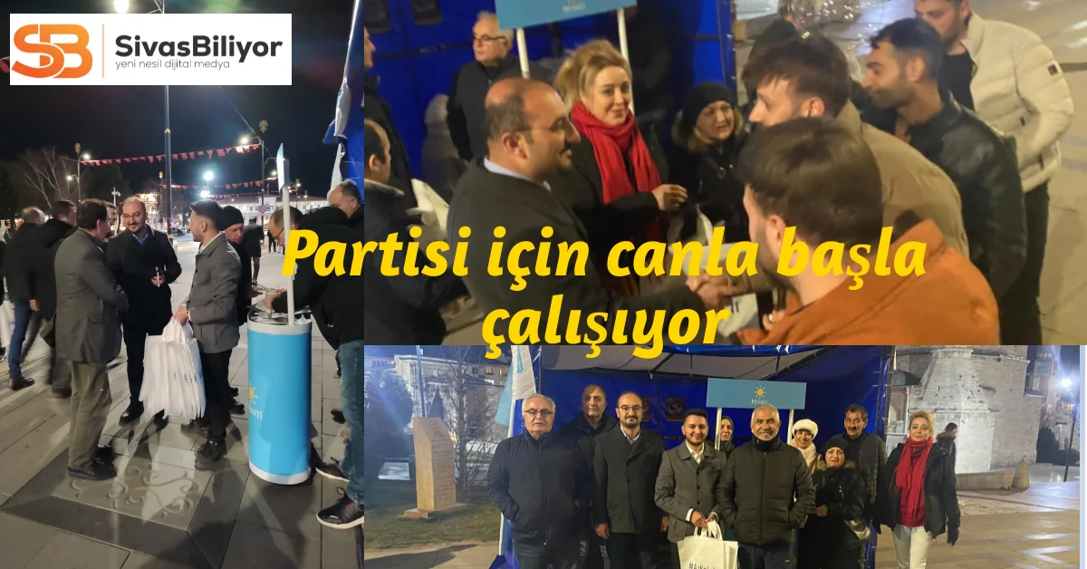 Semih Oğuzhan, partisinin seçim standını ziyaret etti