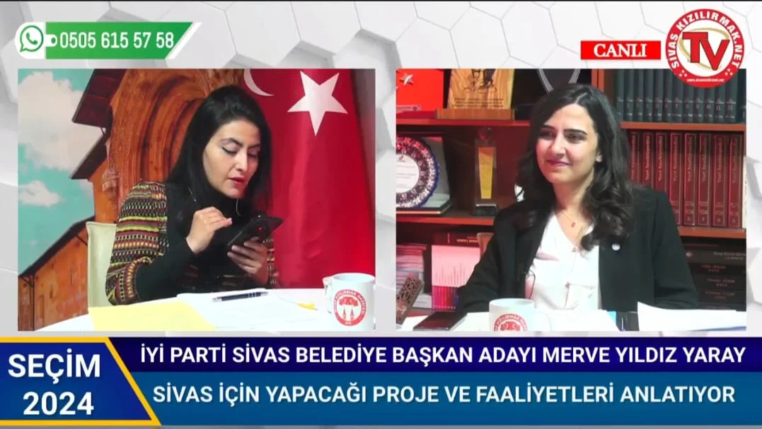 Merve Yıldız Yaray, projelerini Kızılırmak TV de değerlendirdi