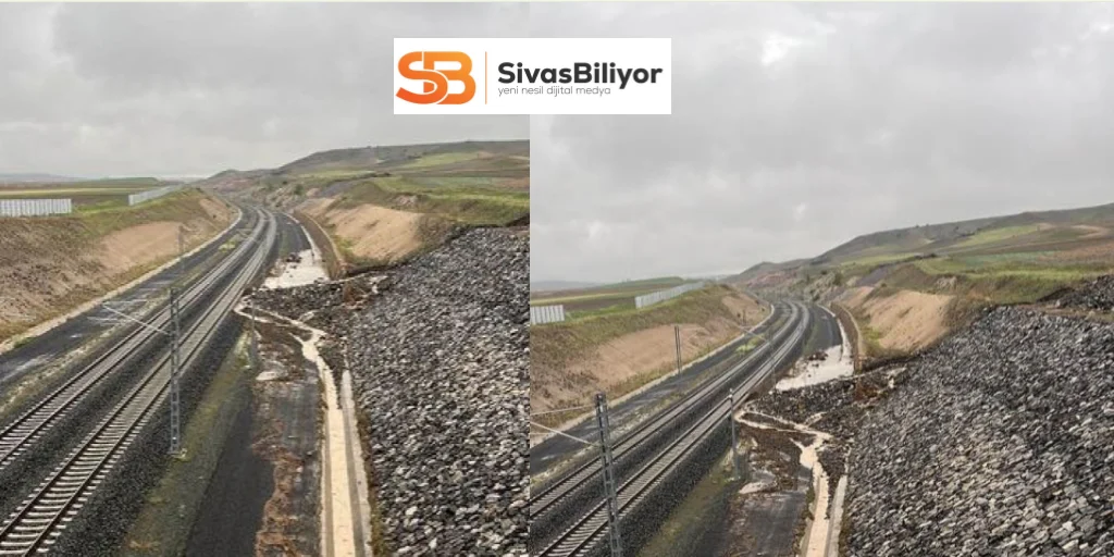 Ankara-Sivas Hızlı Tren Hattı’nda Toprak Kayması korkuttu…