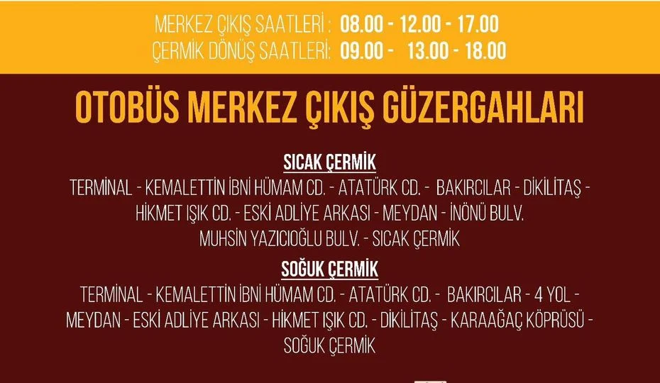 Kaplıcalar İçin Otobüs Seferleri Başladı!