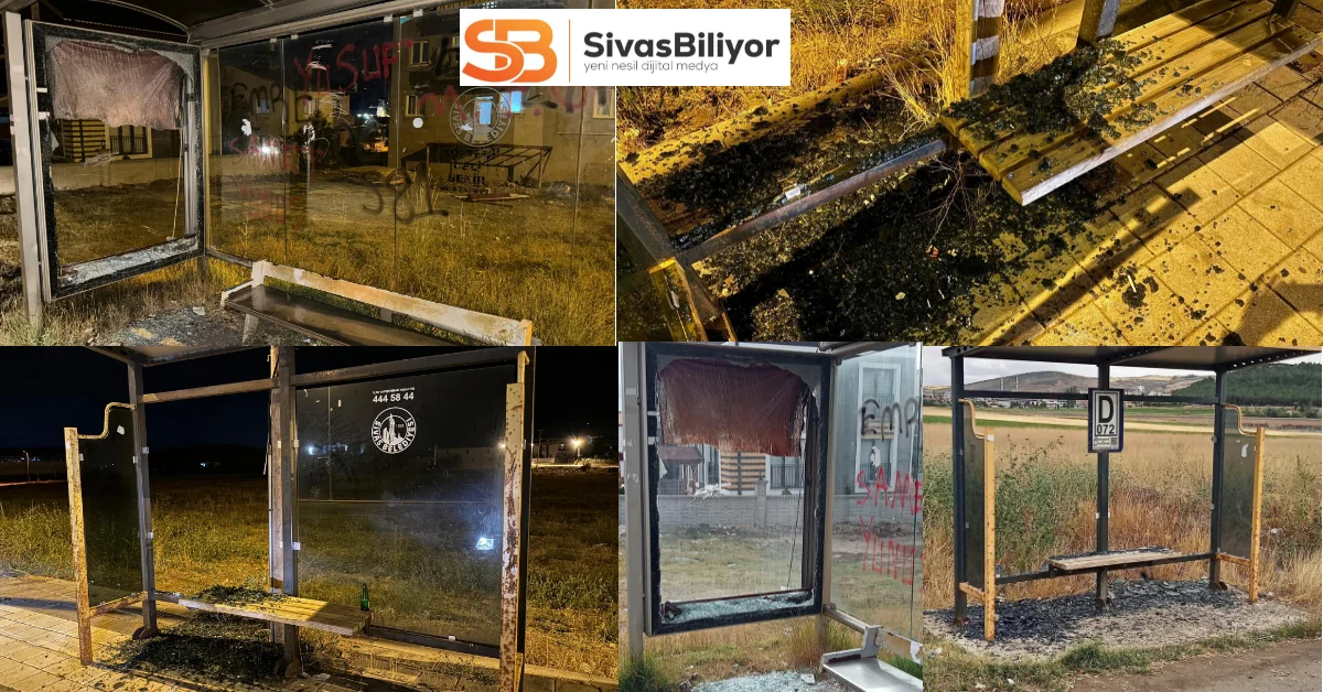 Karşıyaka Mahallesi’nde Vandalizm: 6 Otobüs Durağı Tahrip Edildi