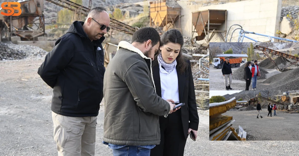 Suşehri Belediyesi Kum Eleme Tesislerinde İncelemelerde Bulunuldu