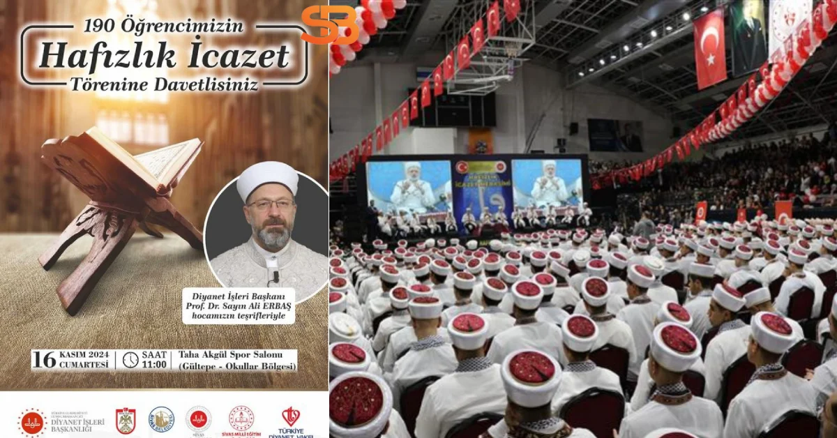 Sivas’ta 190 Genç Hafız İçin Coşkulu İcazet Töreni