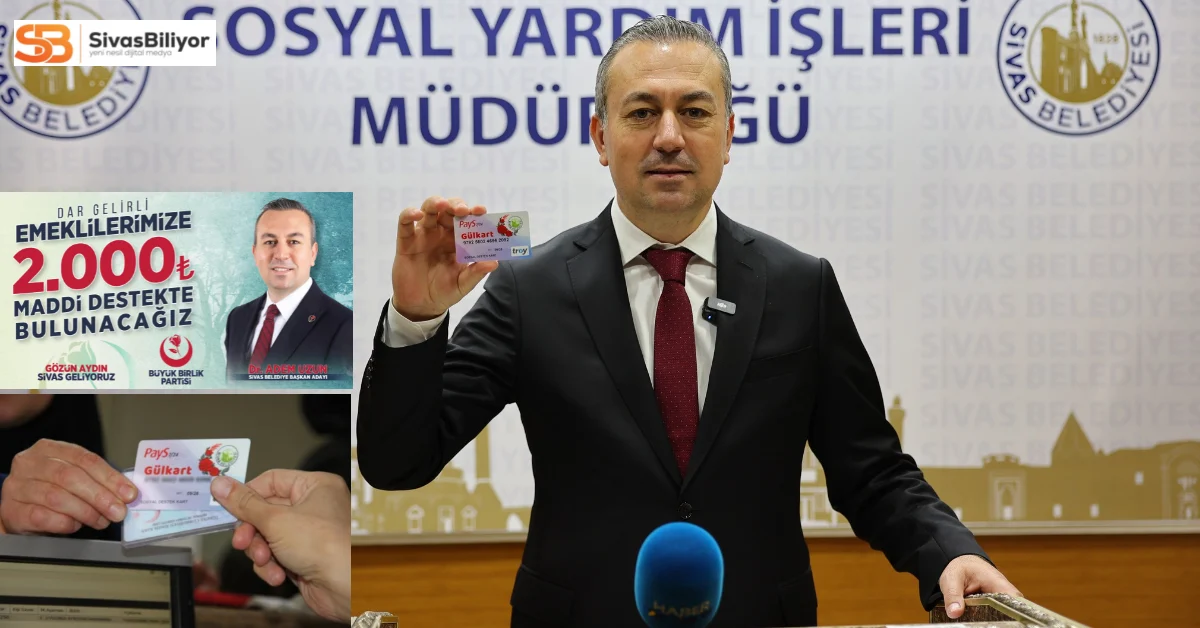 Sivas Belediyesi’nden Emeklilere Müjde: 2 Bin TL Nakit Destek Başlıyor!
