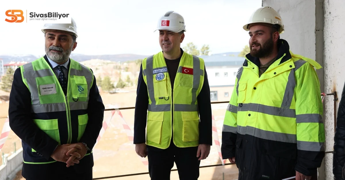 Dr. Adem Uzun, Milli Eğitim Akademisi İnşaatında İncelemelerde Bulundu