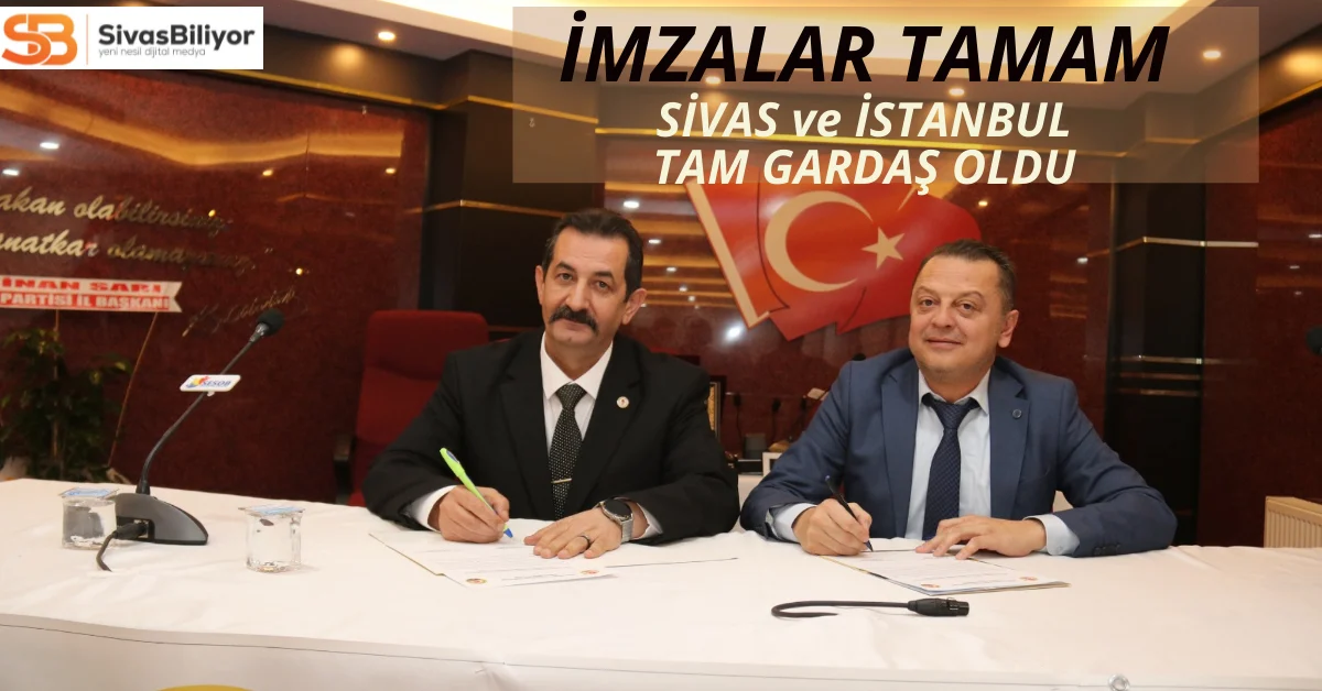 Sivas Gazeteciler Cemiyeti ile İstanbul Avrasya Gazeteciler Cemiyeti arasında ‘kardeş cemiyet’ protokolü imzalandı.