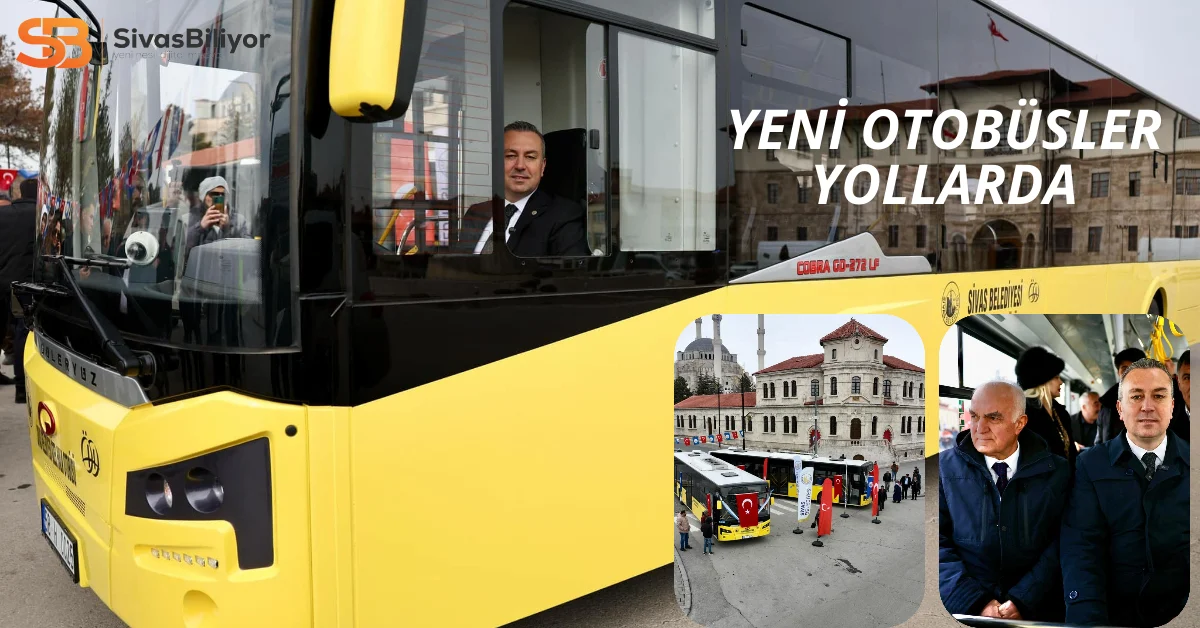 Sivas’ta Yeni Halk Otobüsleri Hizmete Girdi