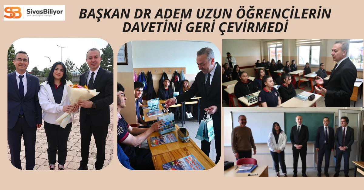 Başkan Adem Uzun, Öğrencilerin Davetini Geri Çevirmedi