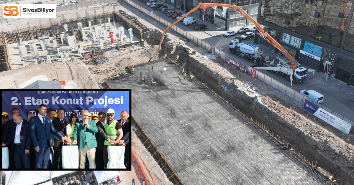 ESKİ SANAYİ BÖLGESİ’NDE 2. ETAP KONUT PROJESİNİN TEMELİ ATILDI