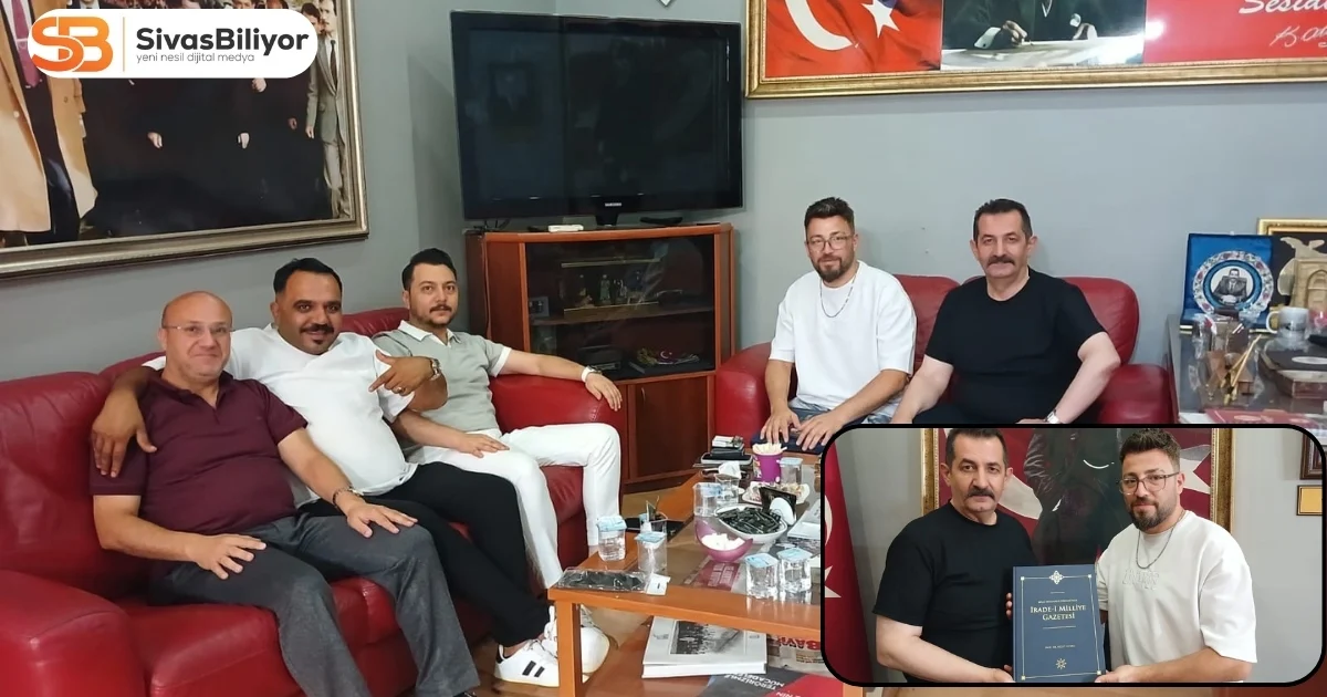 SANATÇI AYAZ AYDIN’DAN SİVAS GAZETECİLER CEMİYETİ’NE ZİYARET