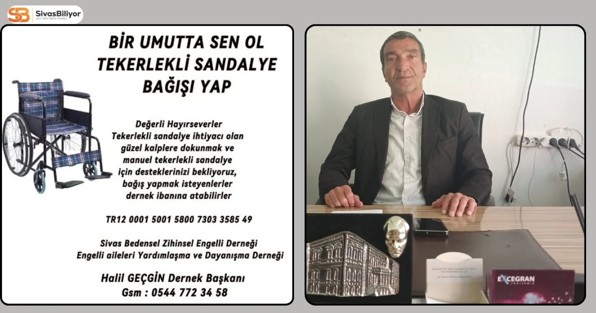 “DESTEK SİZDEN, HİZMET BİZDEN… BİR ENGELLİYE DE SİZ UMUT OLUN”