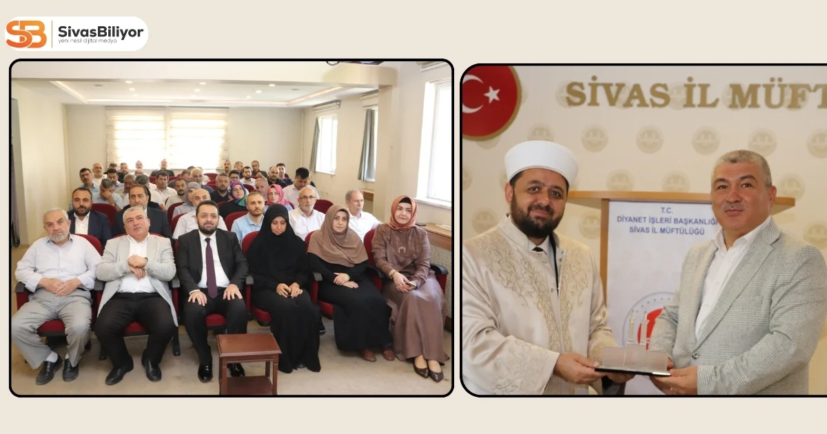 SİVAS’TA İL MÜFTÜLÜĞÜNDE CÜBBE DEVİR TESLİM TÖRENİ