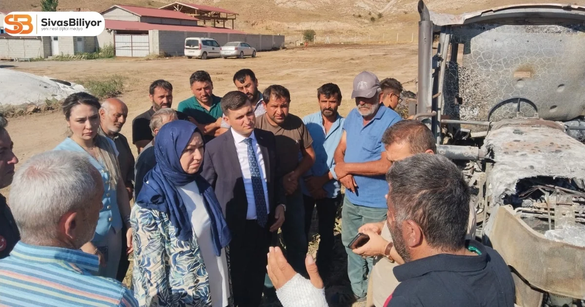 VEKİL TOY, YANGIN MAĞDURU İNCEAĞA KÖYÜ’NDE İNCELEMELERDE BULUNDU