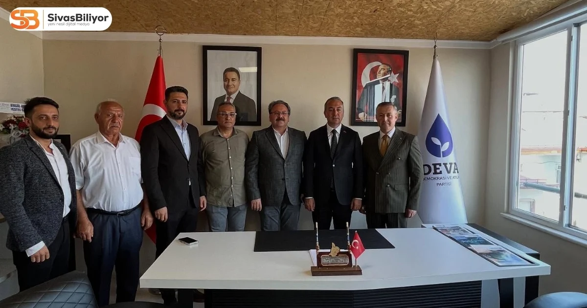 BAŞKAN ADEM UZUN’DAN DEVA PARTİSİ İL BAŞKANLIĞINA ZİYARET