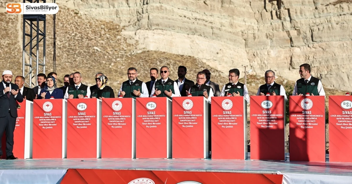 SİVAS’IN İÇME SUYU GELECEĞİNİ GÜVENCE ALTINA ALACAK DEV PROJELERİN TEMELİ ATILDI.