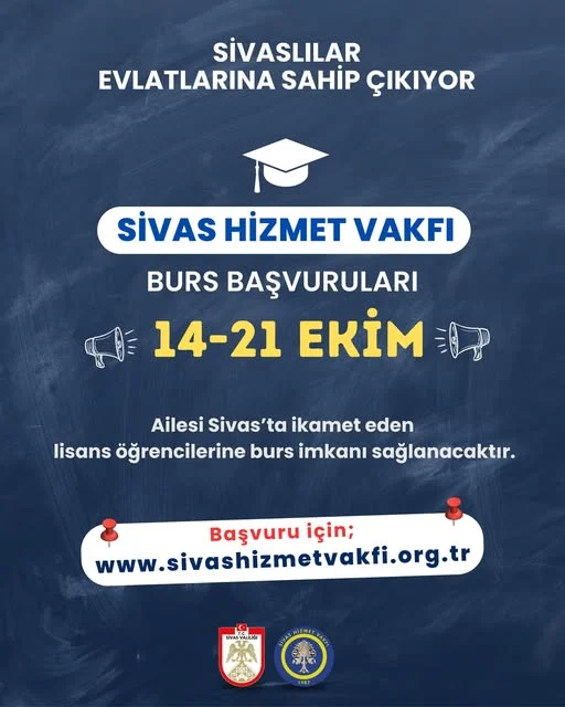 SİVAS HİZMET VAKFI’NDAN 620 ÖĞRENCİYE KARŞILIKSIZ BURS DESTEĞİ