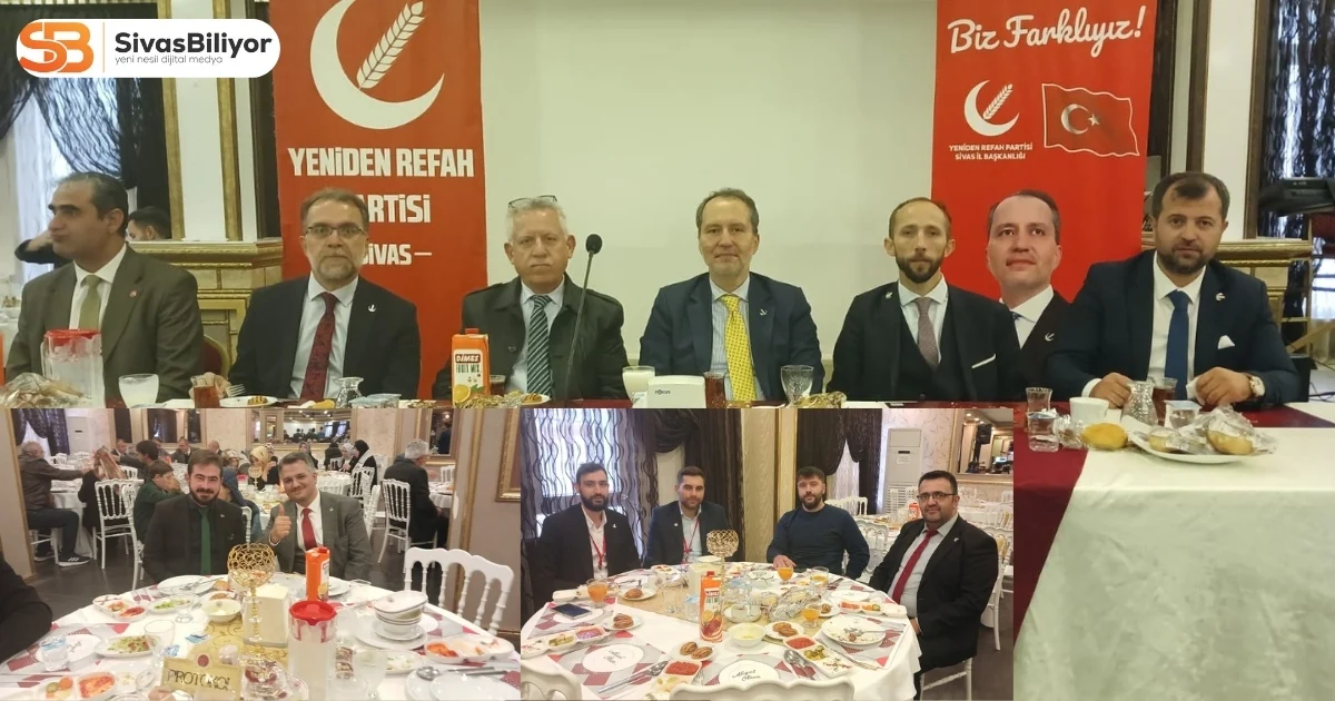 ERBAKAN SİVAS’TA COŞKUYLA KARŞILANDI: KONGRE SONRASI ÖĞRETMENEVİNDE BİRLİK VE BERABERLİK YEMEĞİ