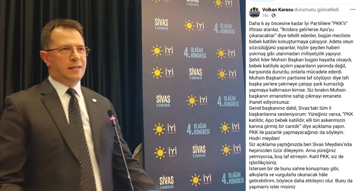 VOLKAN KARASU’DAN SERT ÇIKIŞ: “HODRİ MEYDAN!”