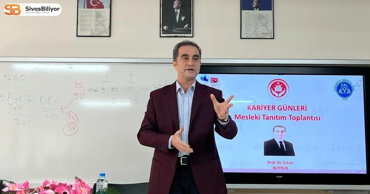 PROF. DR. ERTAN BUYRUK’TAN GENÇLERE İLHAM DOLU KARİYER BULUŞMASI