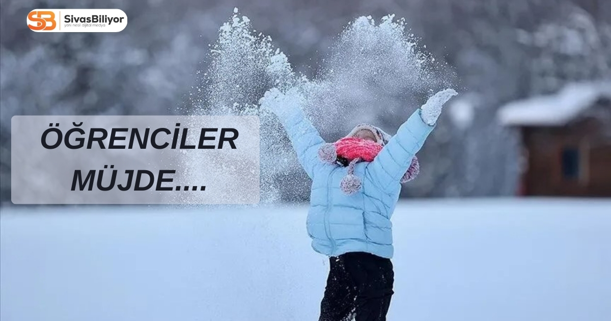 SİVAS’TA EĞİTİME 1 GÜN DAHA ARA VERİLDİ