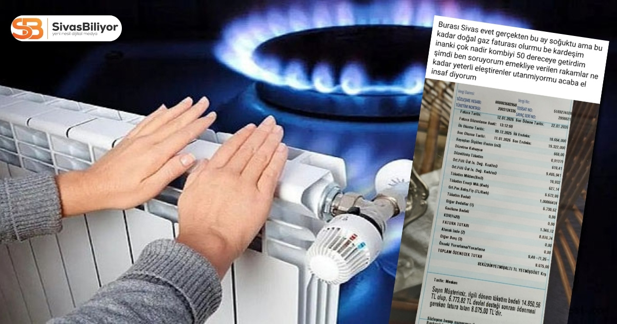 SİVAS’TA KIŞ SERT GEÇİYOR, DOĞALGAZ FATURALARI CEP YAKIYOR.