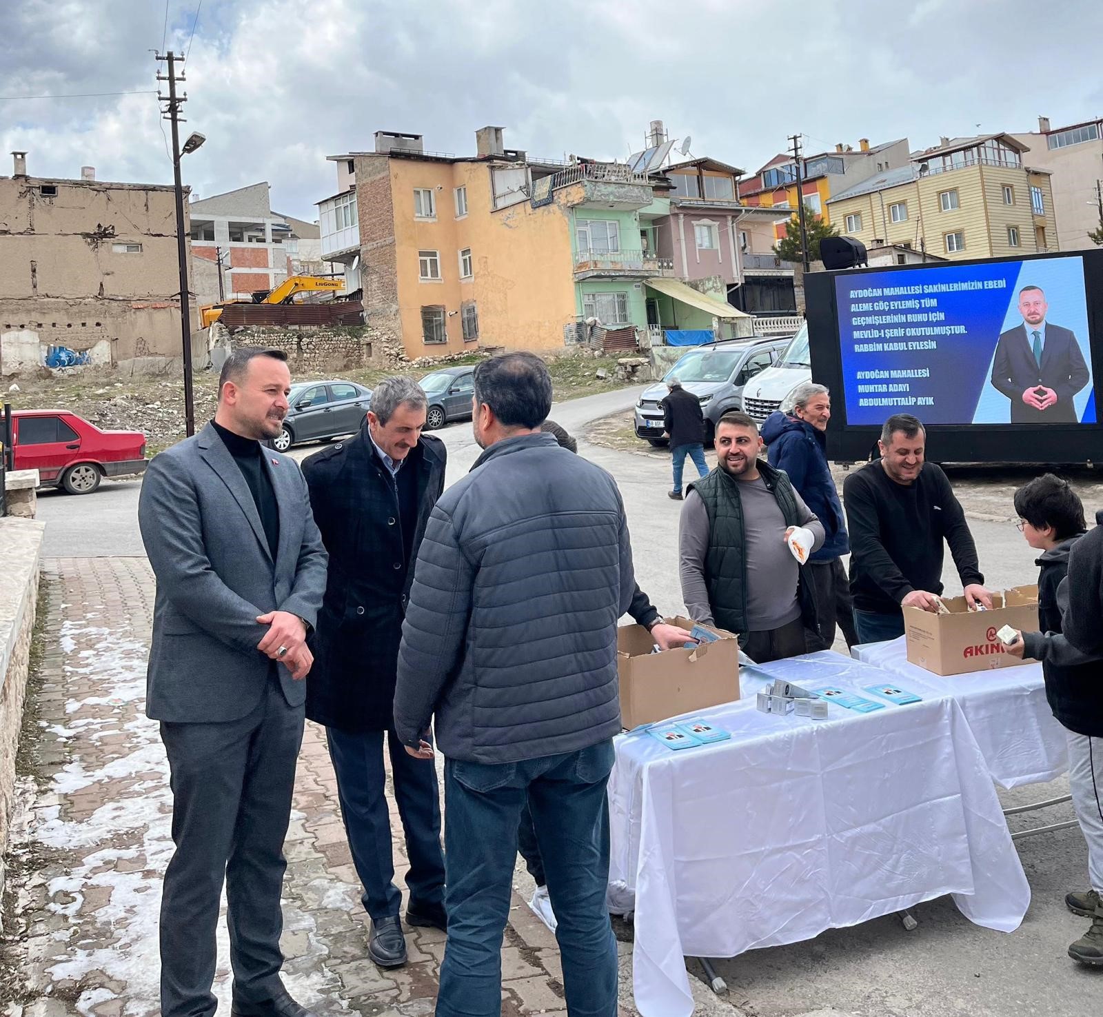 AYDOĞAN MAHALLESİ MUHTAR ADAYI ABDULMUTTALİP AYIK’TAN ANLAMLI MEVLİT PROGRAMI