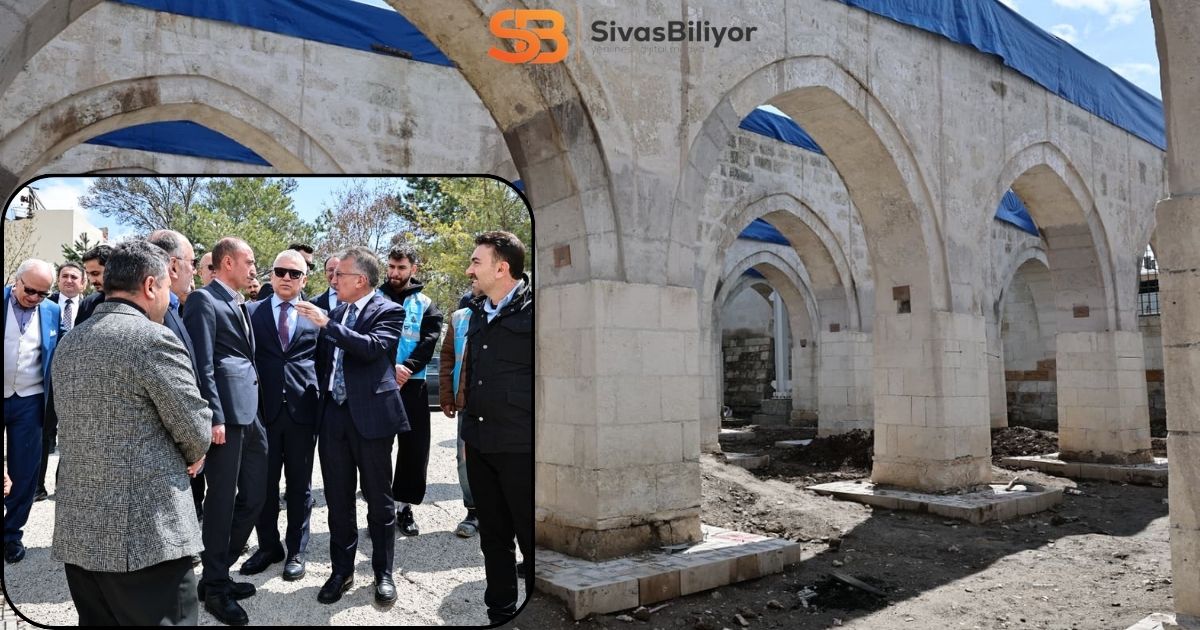 SİVAS’TA ASIRLIK CAMİ TİTİZLİKLE RESTORE EDİLİYOR